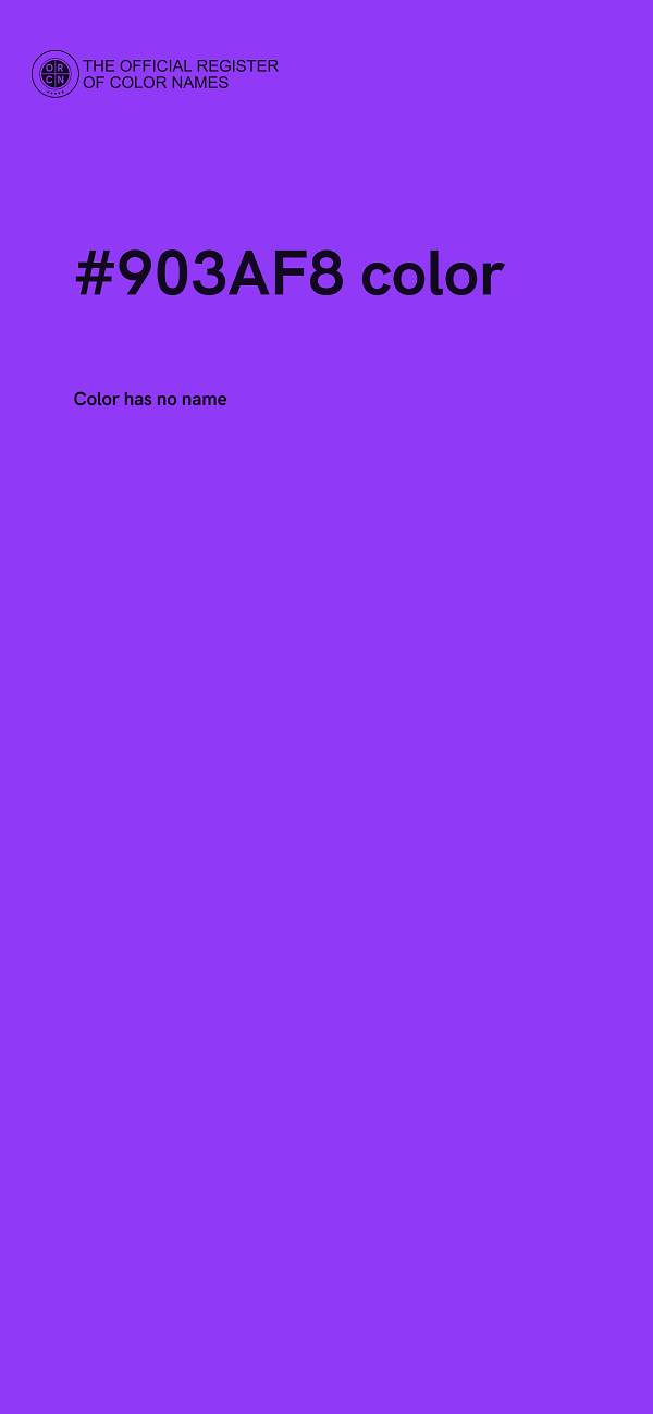 #903AF8 color image