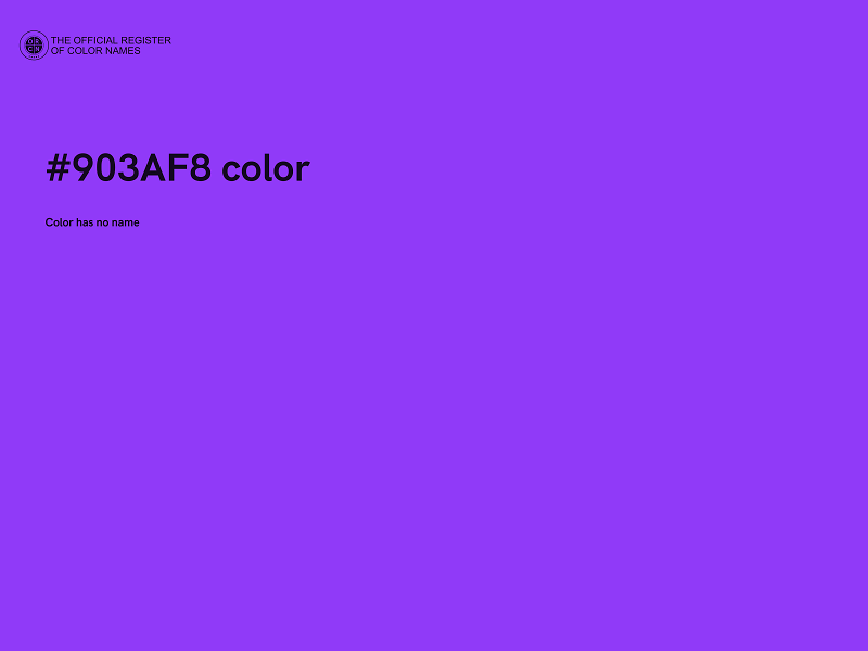 #903AF8 color image