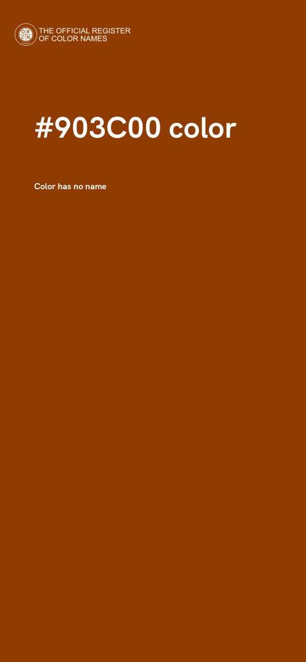 #903C00 color image