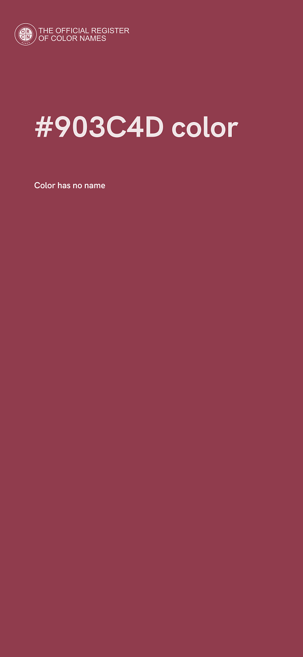 #903C4D color image