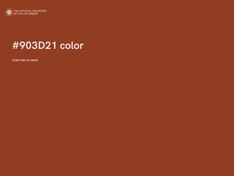 #903D21 color image