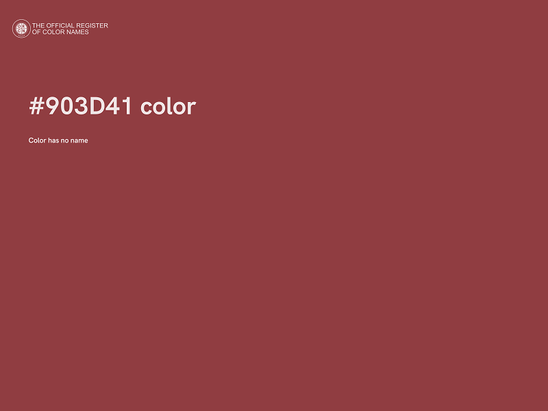 #903D41 color image