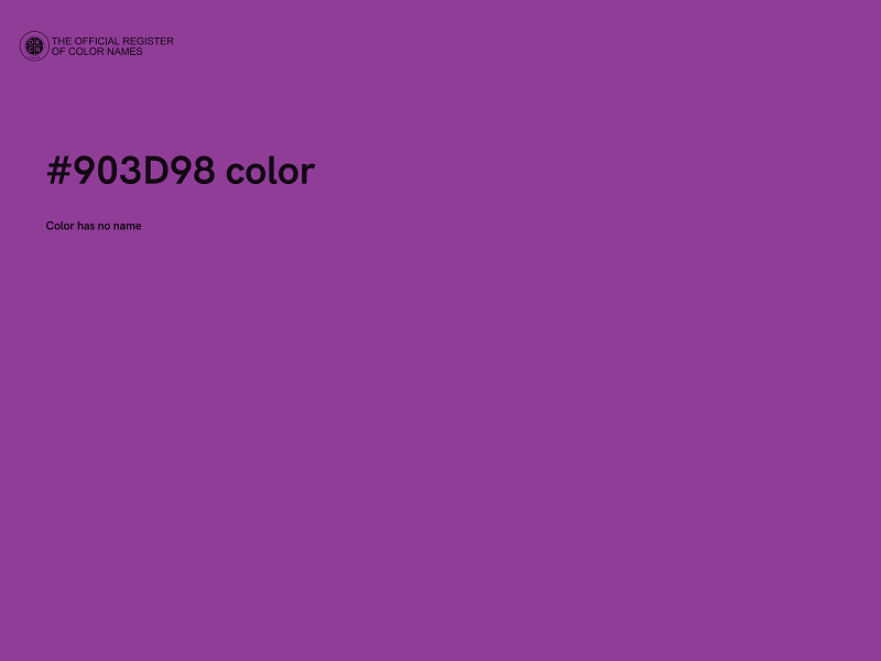 #903D98 color image