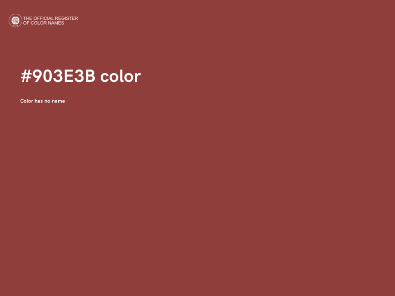 #903E3B color image