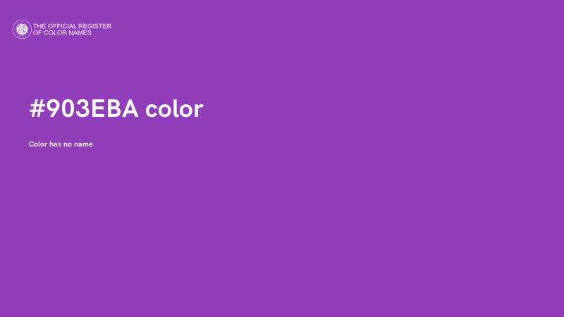 #903EBA color image