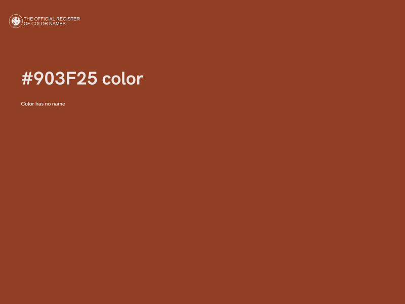 #903F25 color image