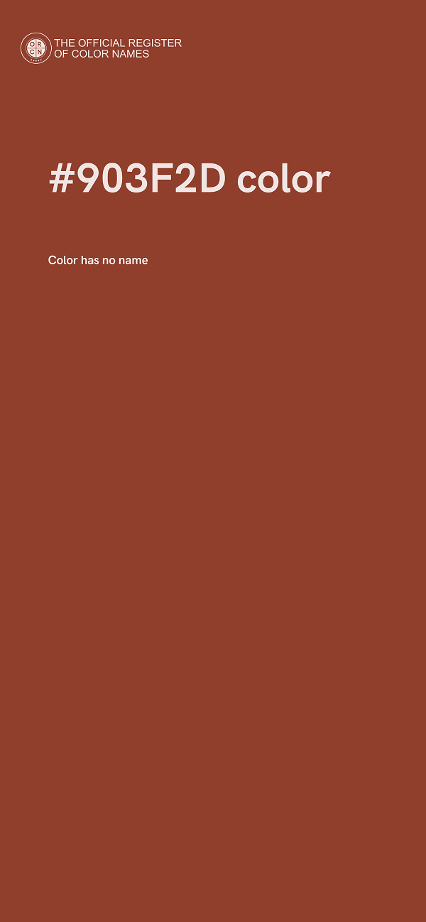 #903F2D color image