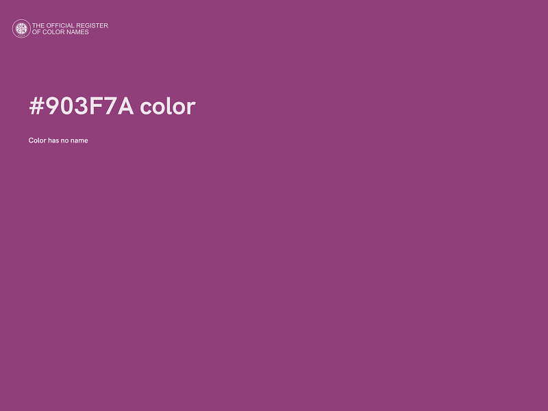 #903F7A color image