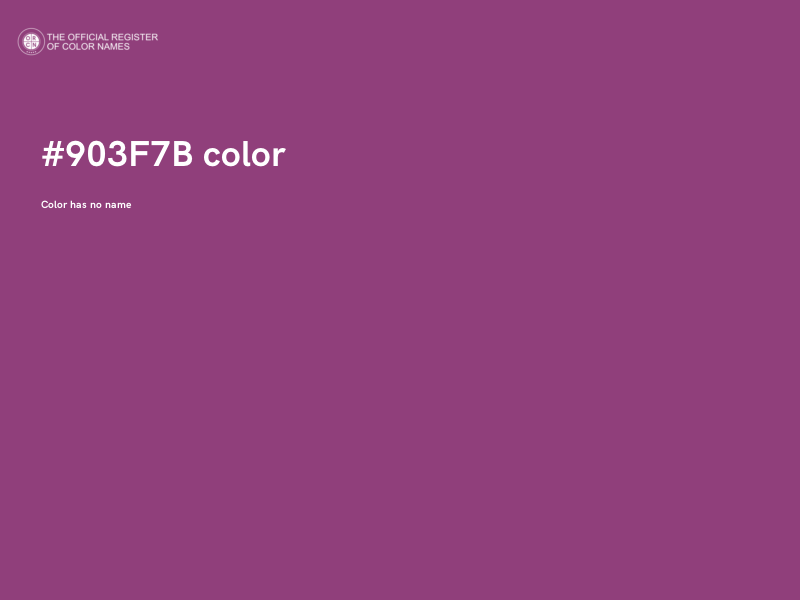 #903F7B color image