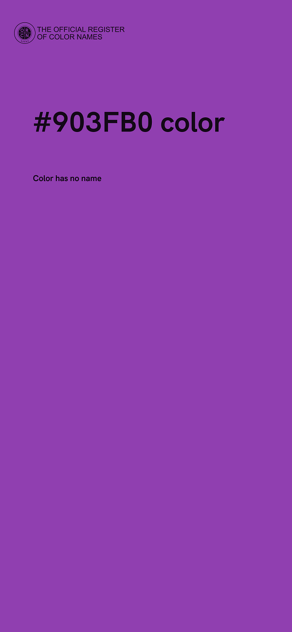 #903FB0 color image