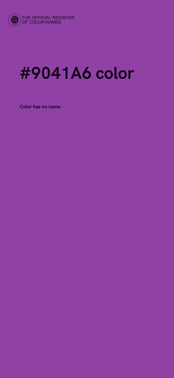 #9041A6 color image