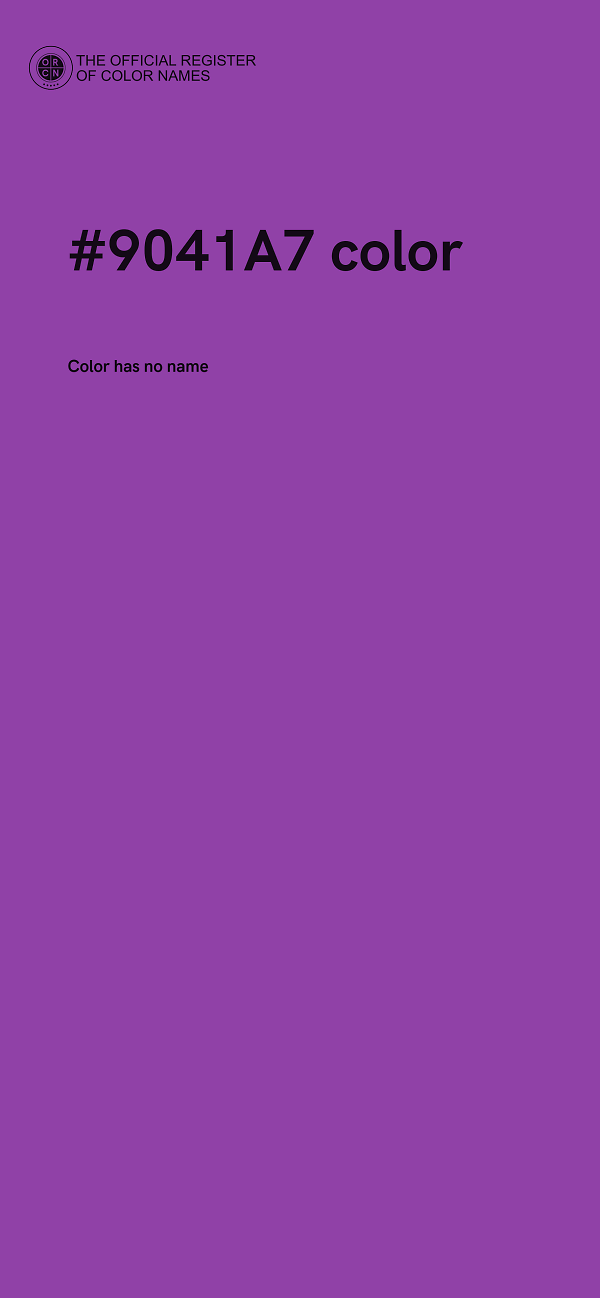 #9041A7 color image
