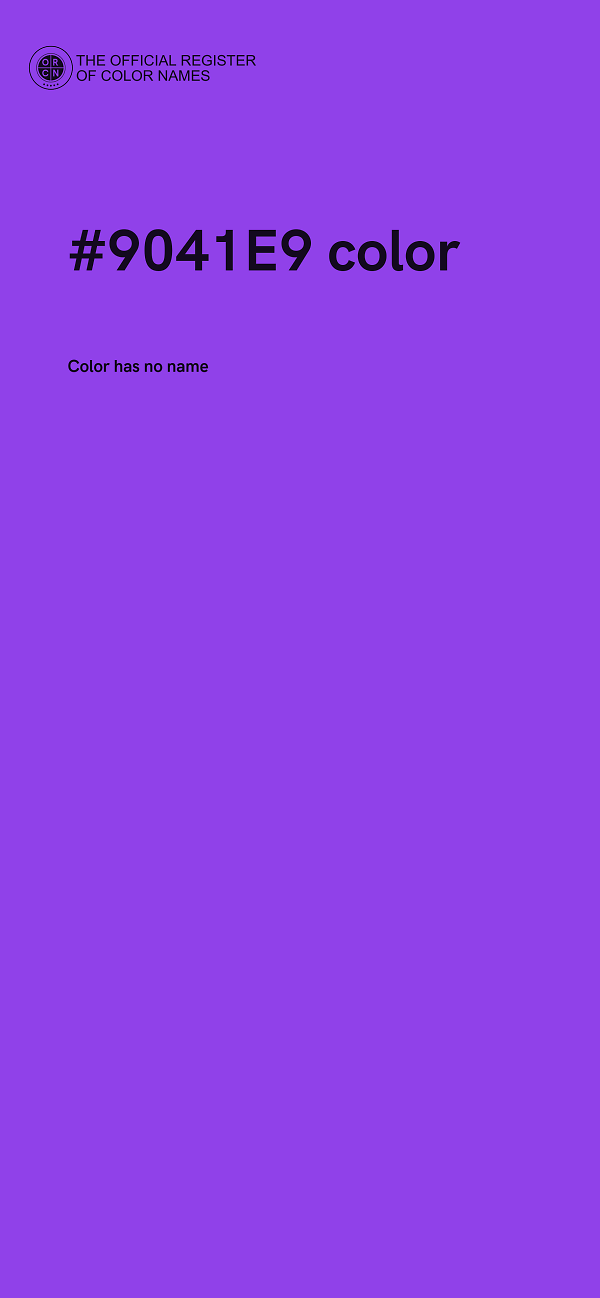 #9041E9 color image