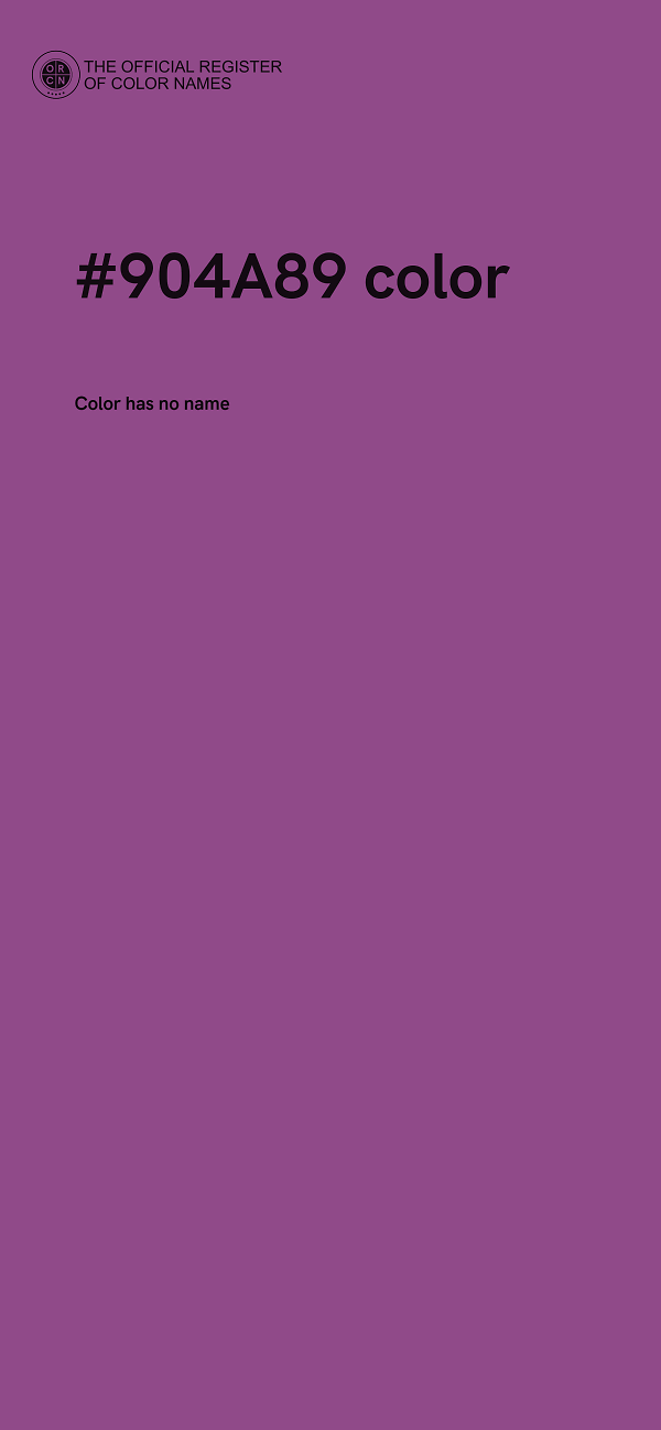 #904A89 color image