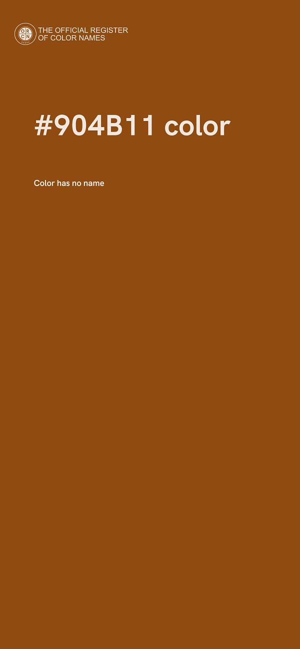 #904B11 color image