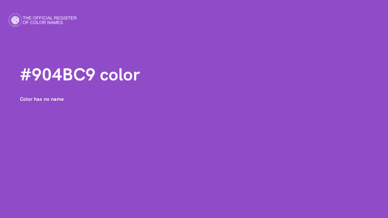 #904BC9 color image
