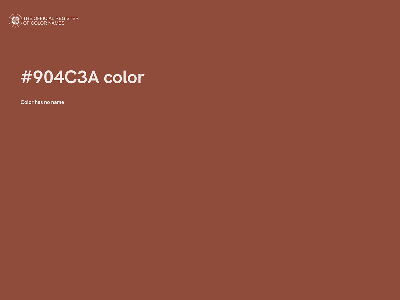 #904C3A color image