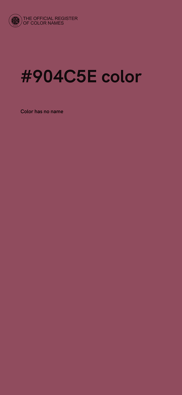 #904C5E color image
