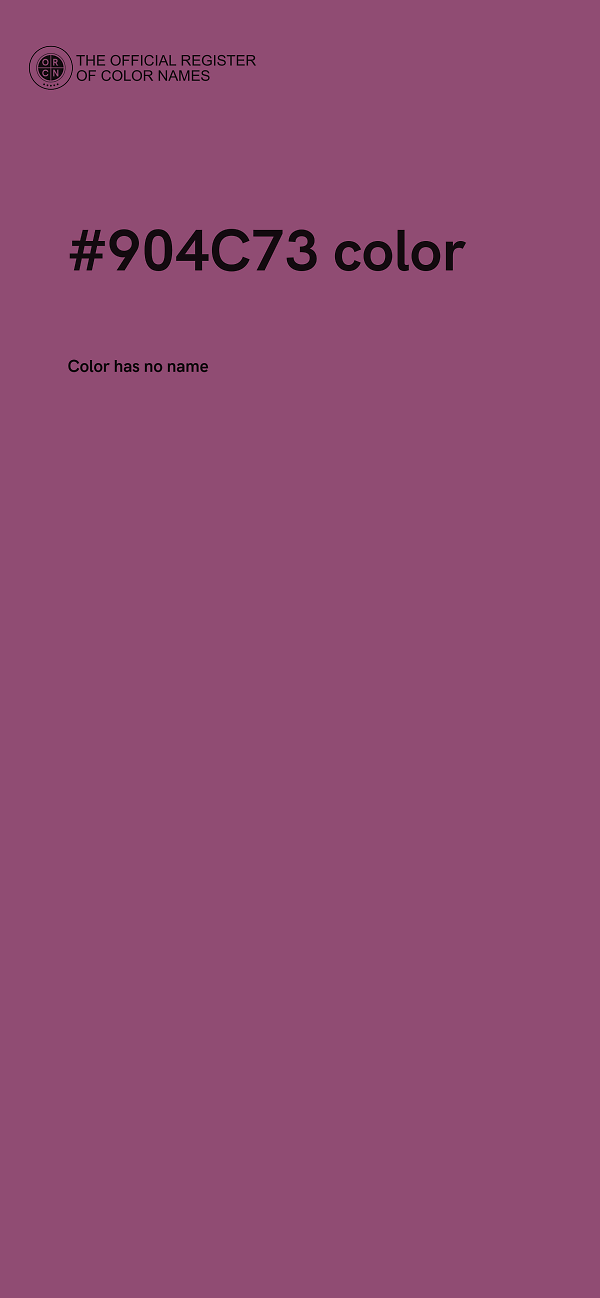 #904C73 color image