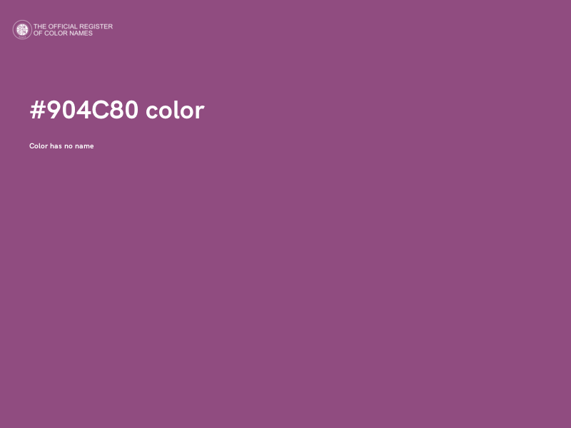 #904C80 color image