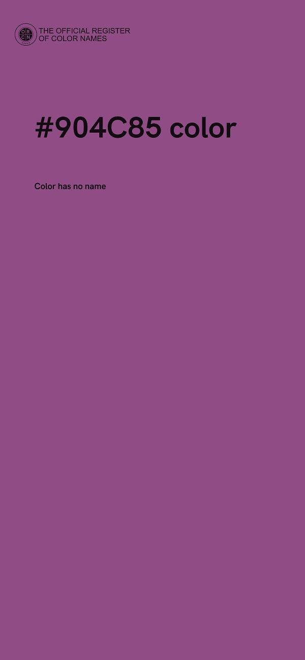 #904C85 color image