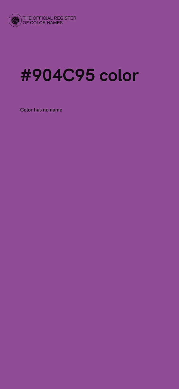 #904C95 color image