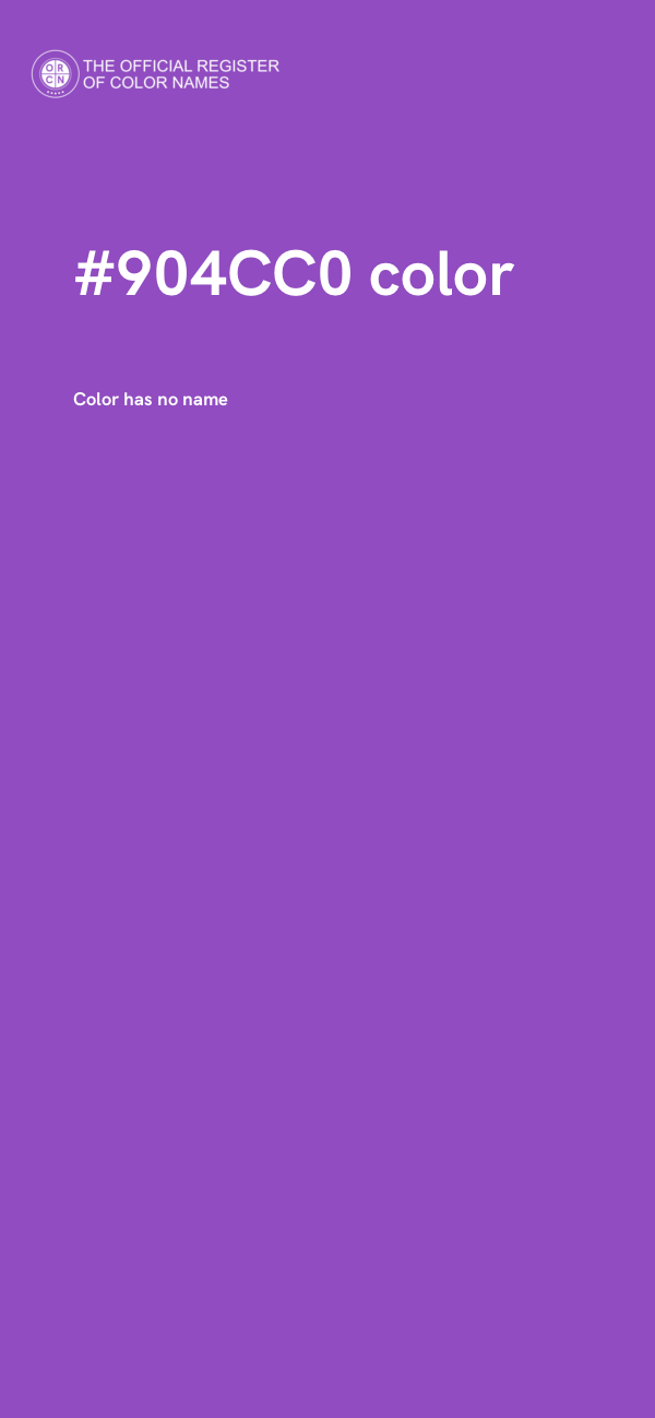 #904CC0 color image