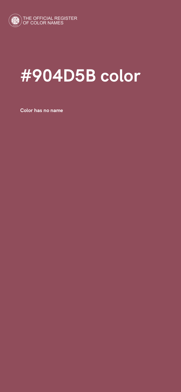 #904D5B color image