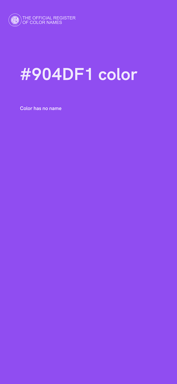 #904DF1 color image