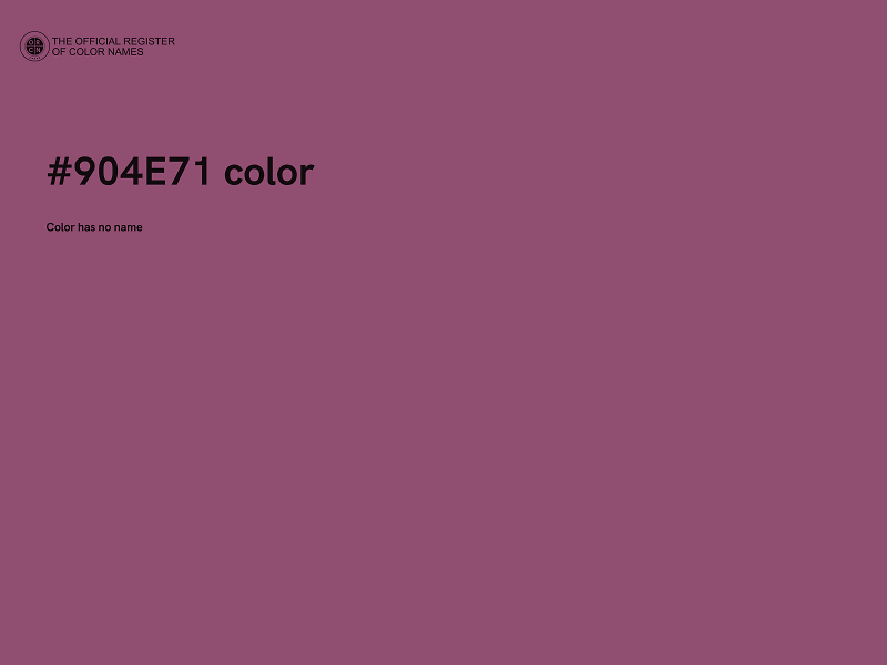 #904E71 color image