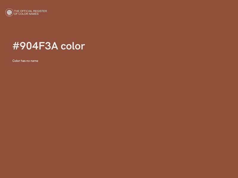 #904F3A color image