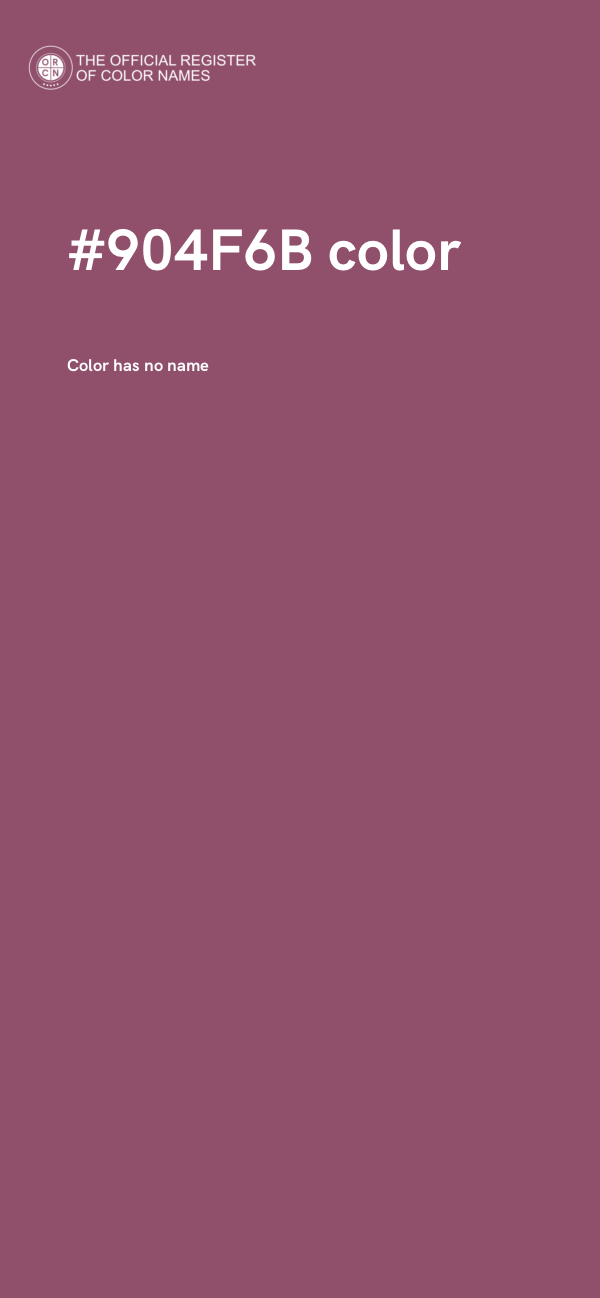 #904F6B color image