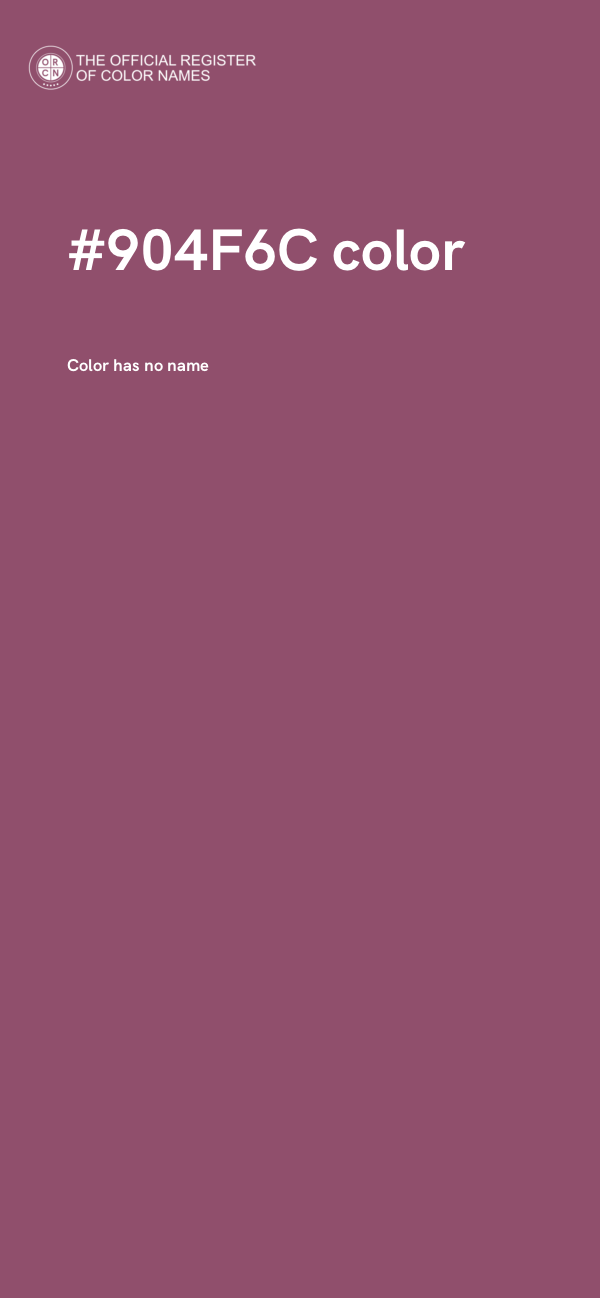 #904F6C color image