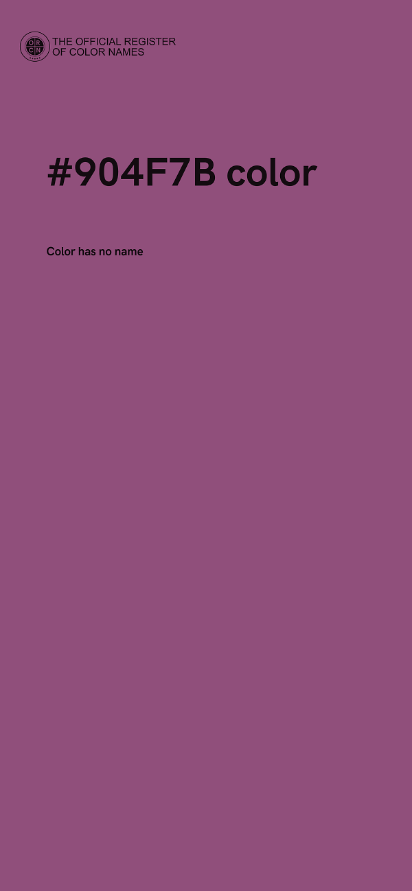 #904F7B color image