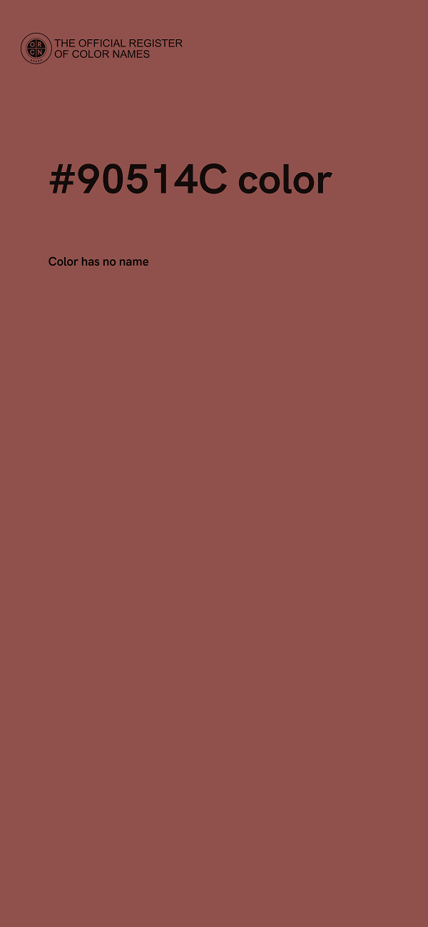 #90514C color image