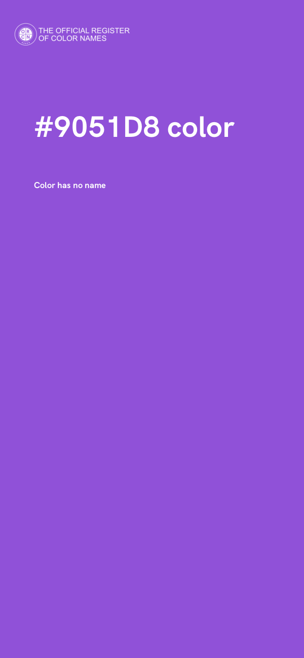 #9051D8 color image