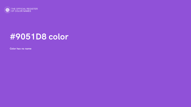 #9051D8 color image