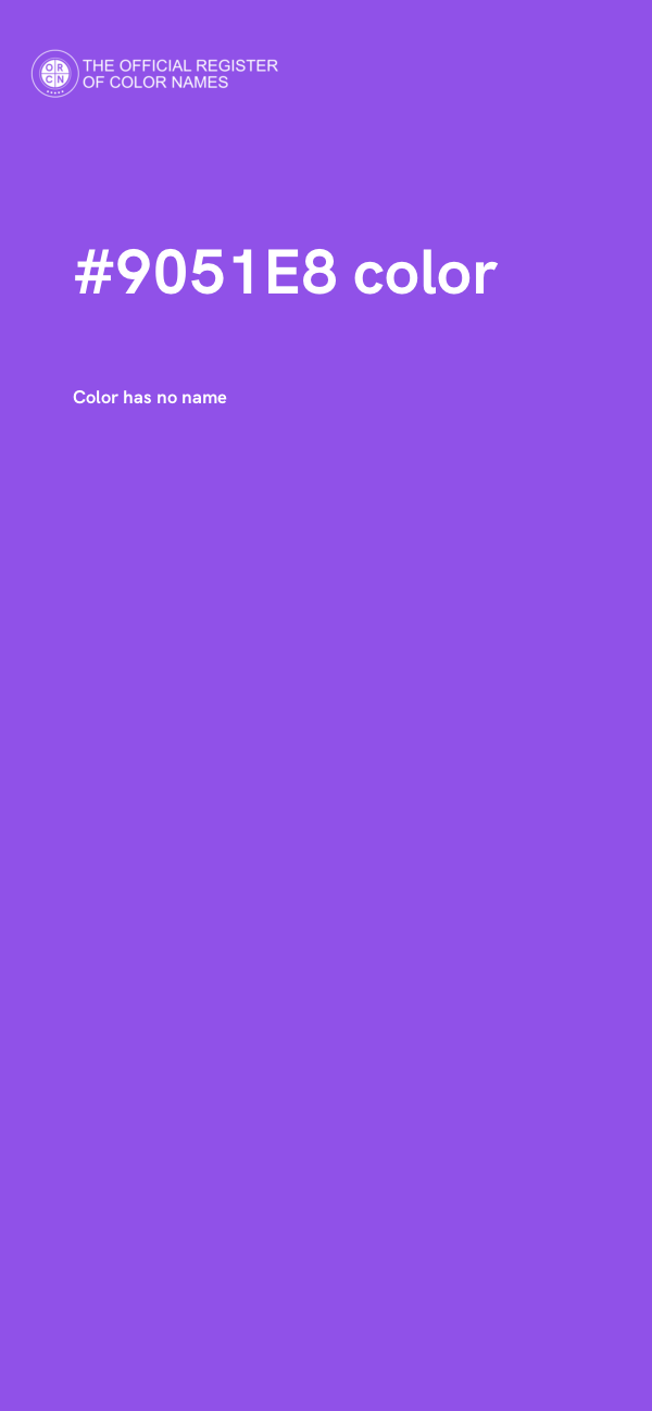 #9051E8 color image
