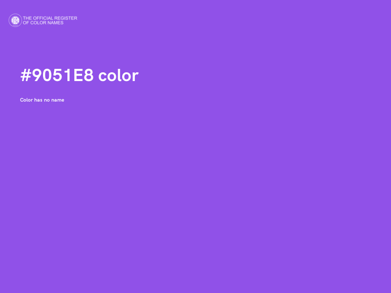 #9051E8 color image