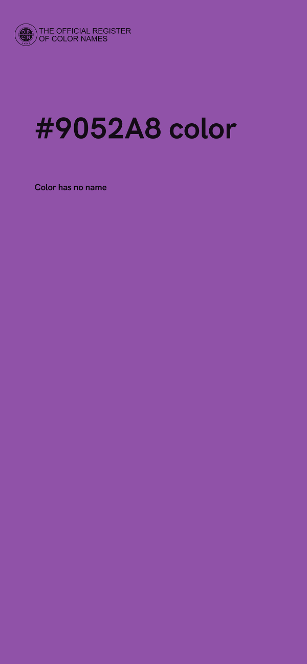 #9052A8 color image