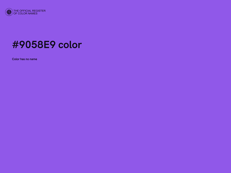 #9058E9 color image