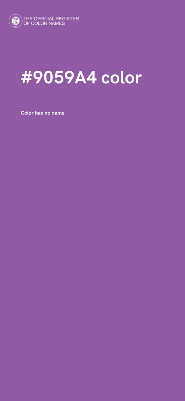 #9059A4 color image