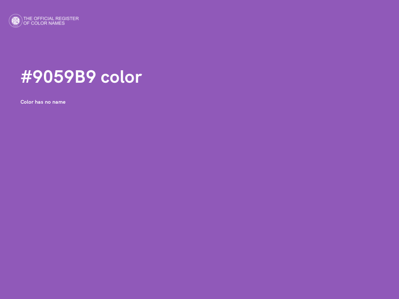 #9059B9 color image