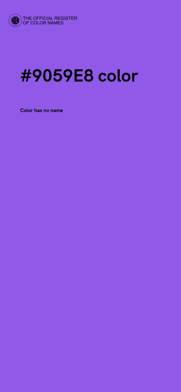 #9059E8 color image