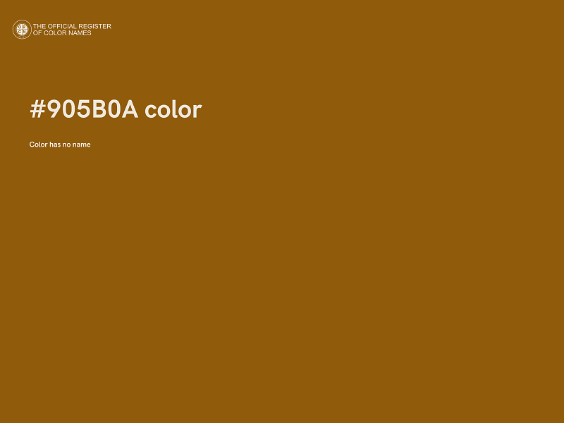 #905B0A color image