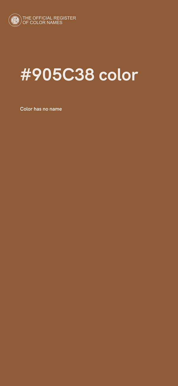 #905C38 color image