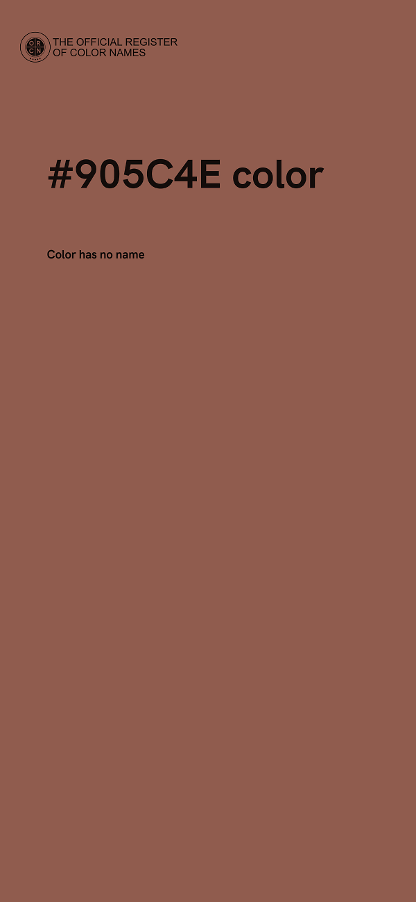 #905C4E color image