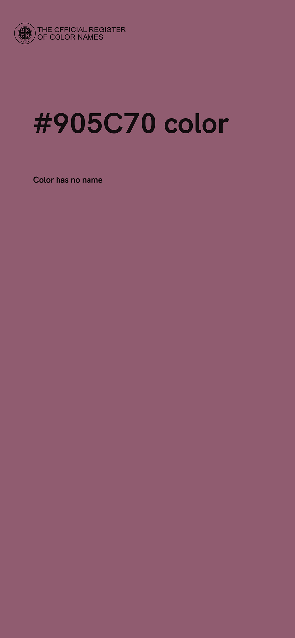 #905C70 color image