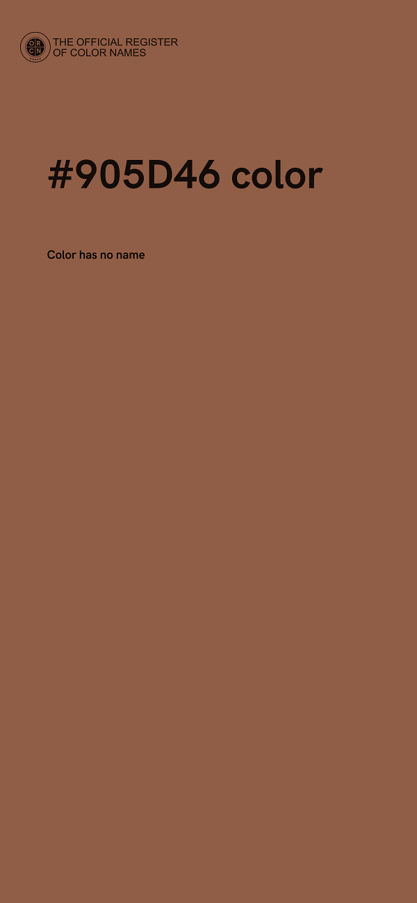 #905D46 color image