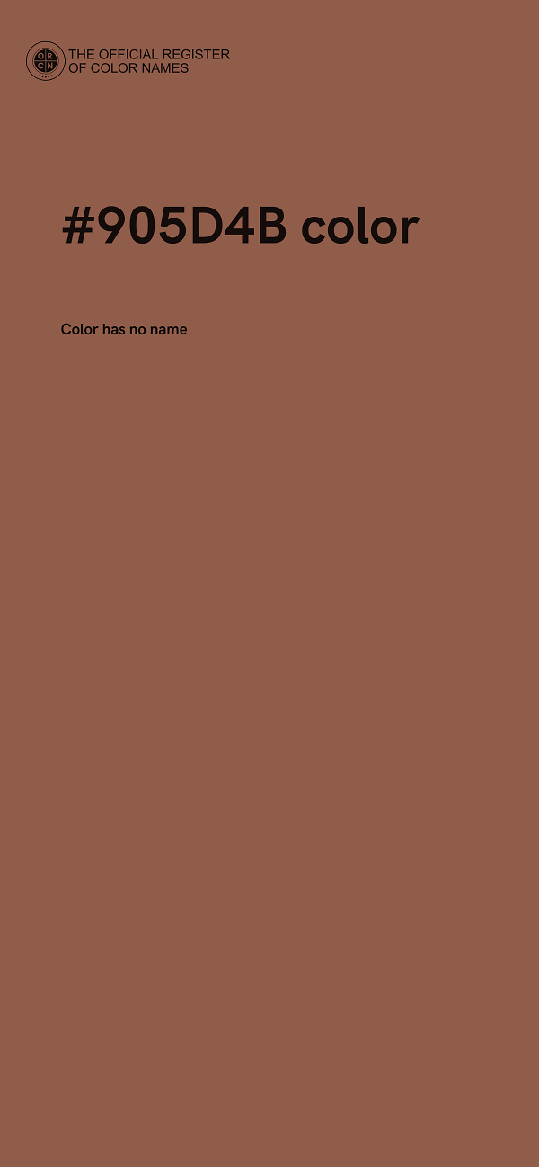 #905D4B color image